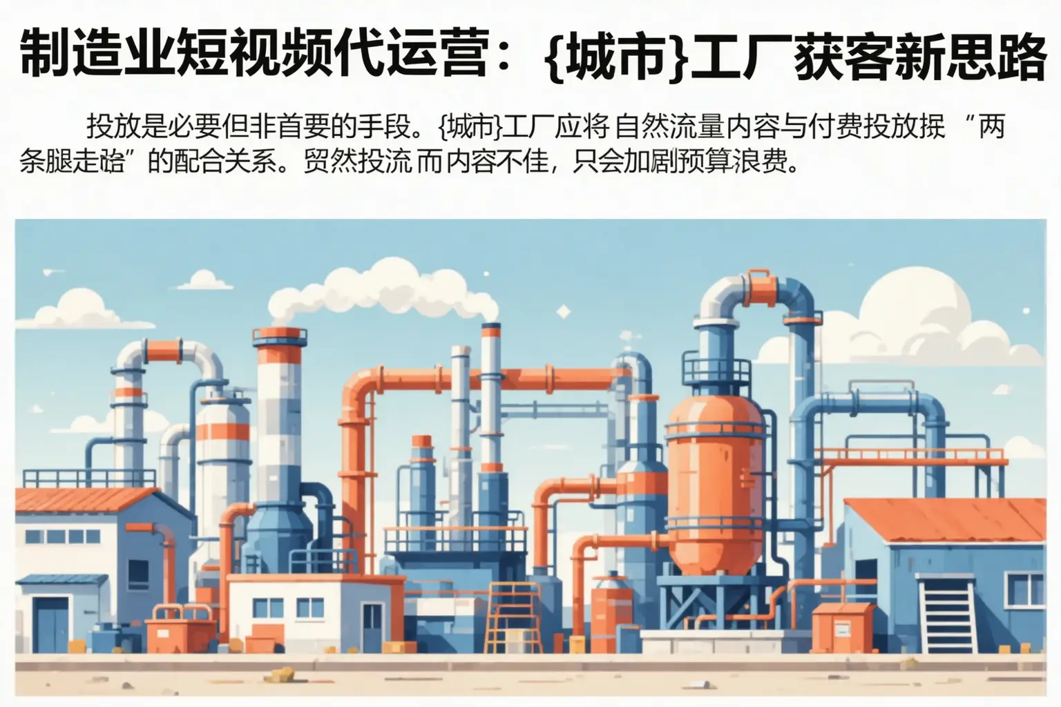 制造业短视频代运营:焦作工厂获客新思路