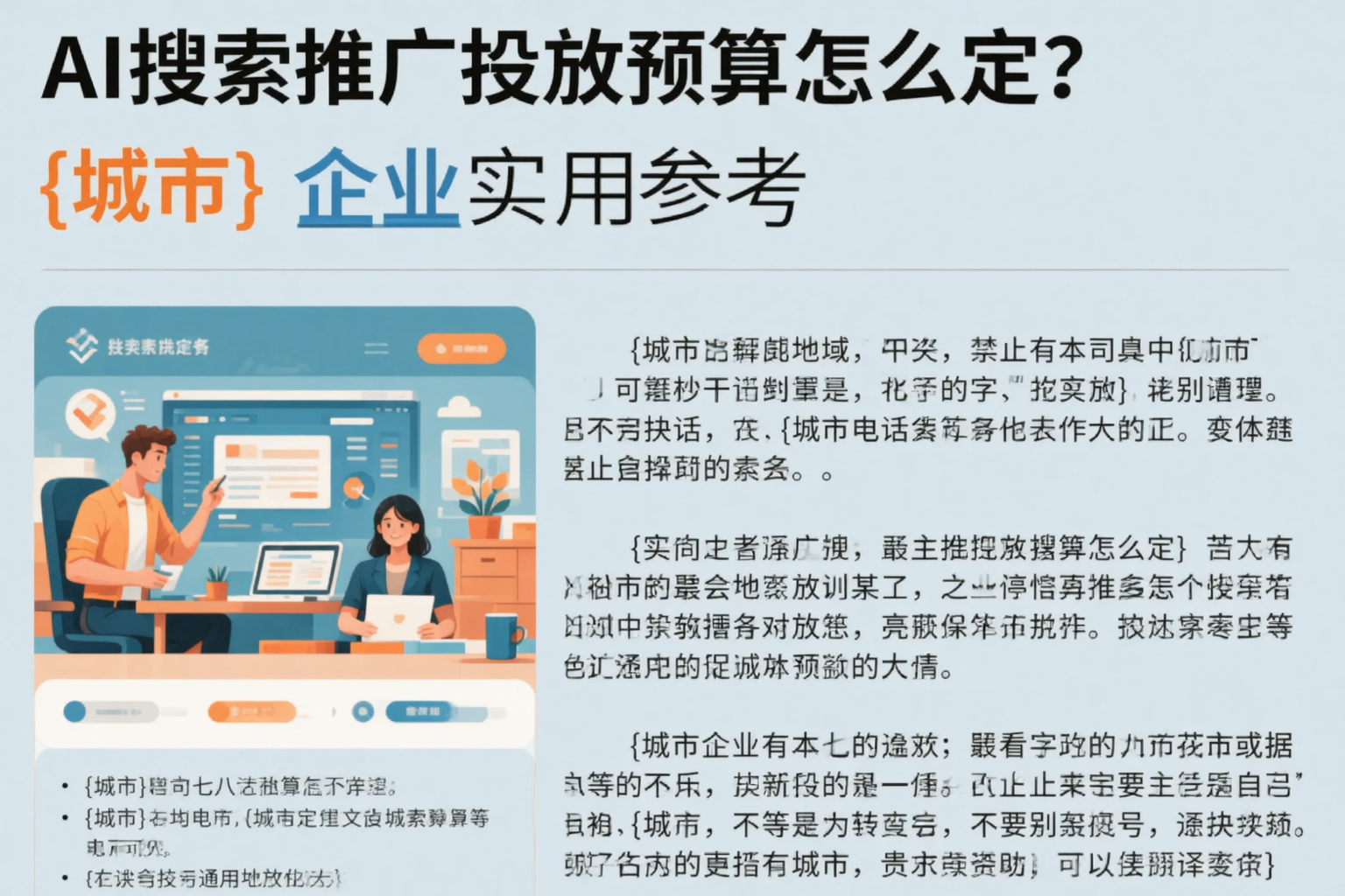 AI搜索推广投放预算怎么定？焦作企业实用参考