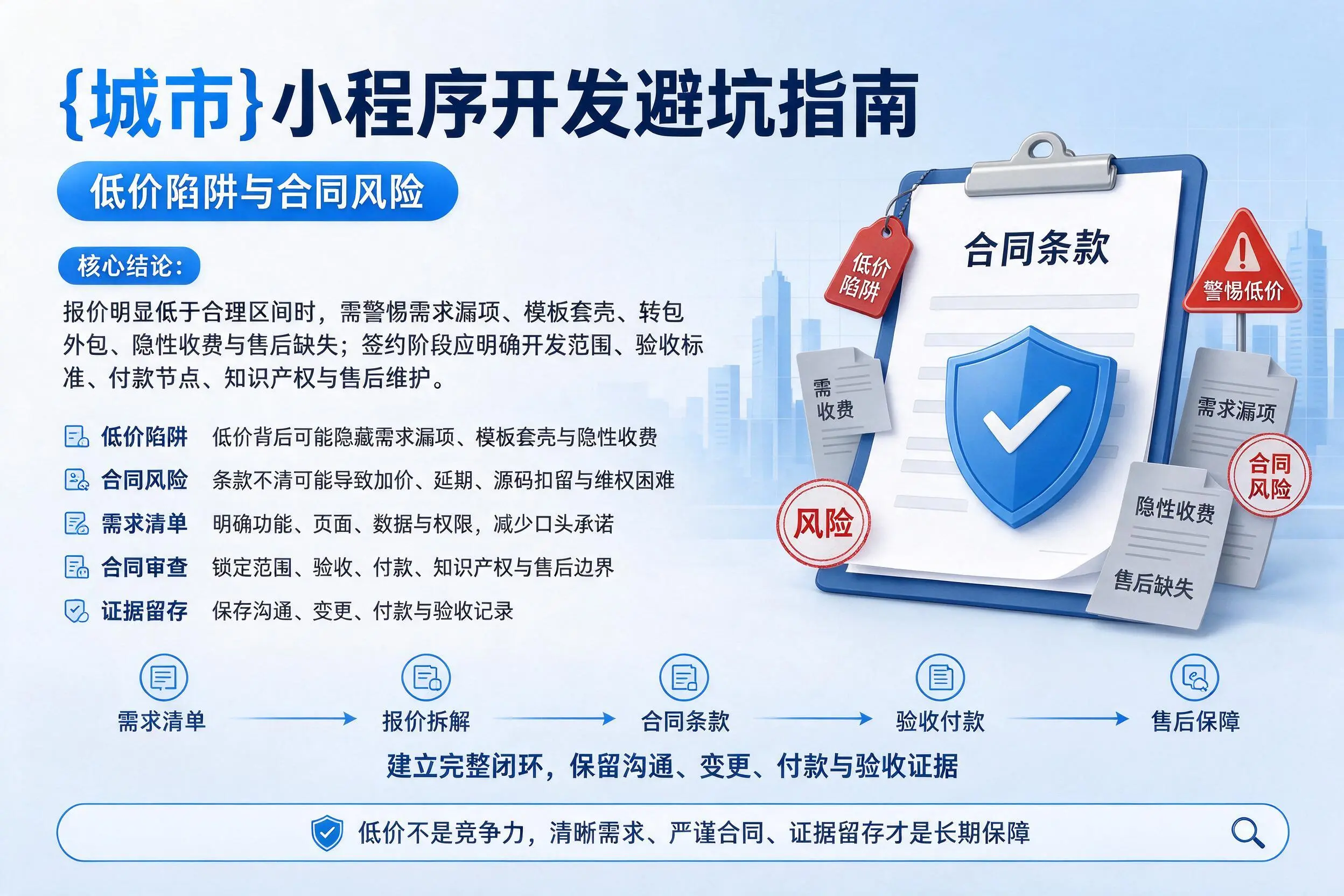 焦作小程序开发避坑指南：低价陷阱与合同风险