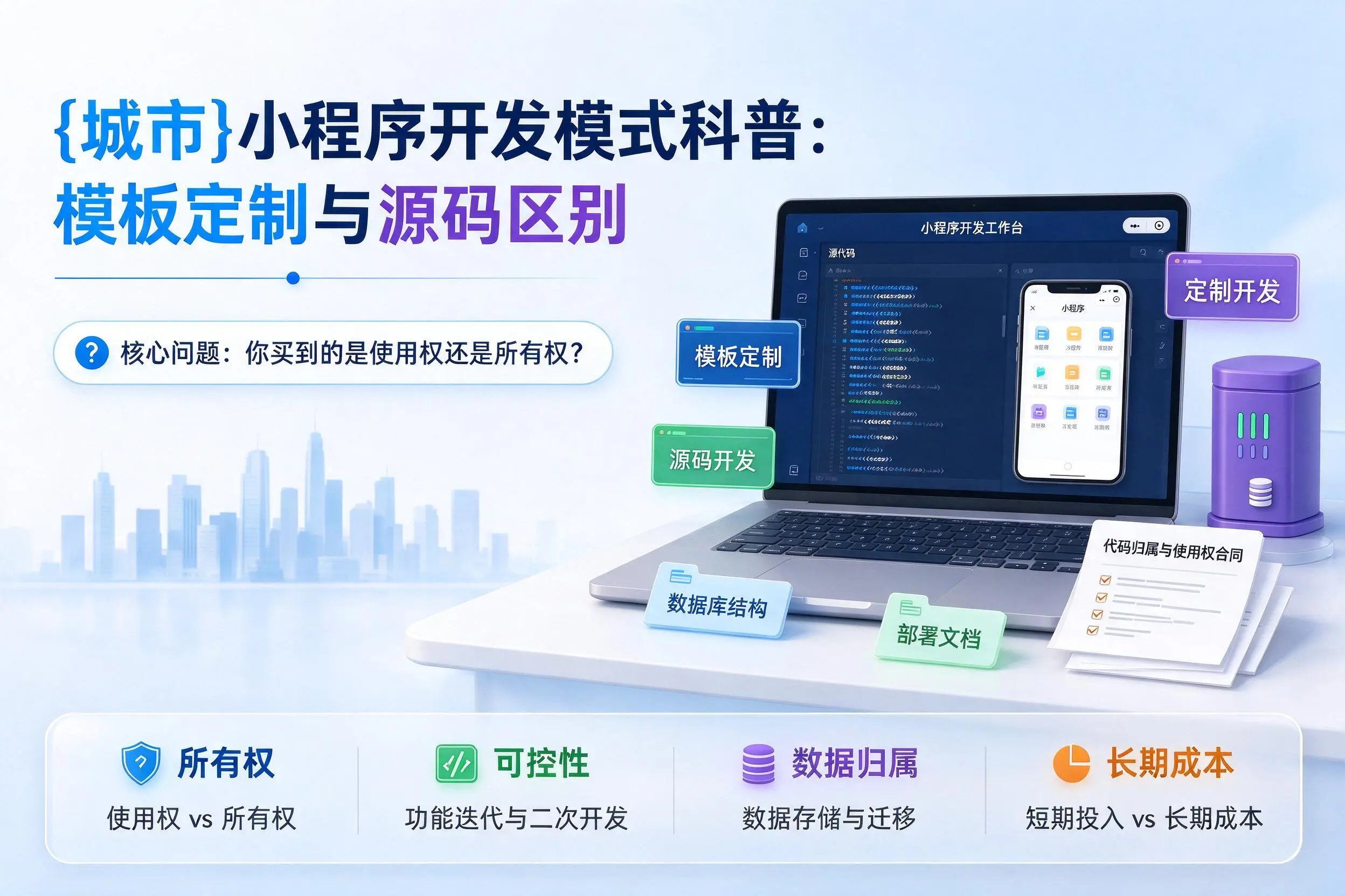 焦作小程序开发模式科普：模板定制与源码区别