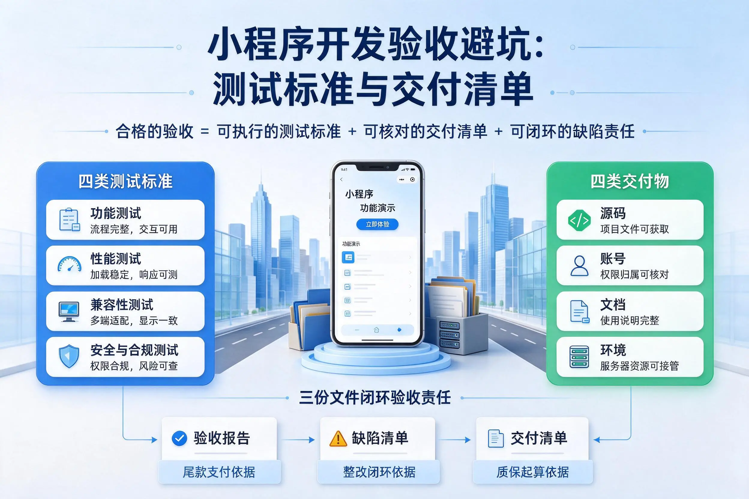 焦作小程序开发验收避坑：测试标准与交付清单