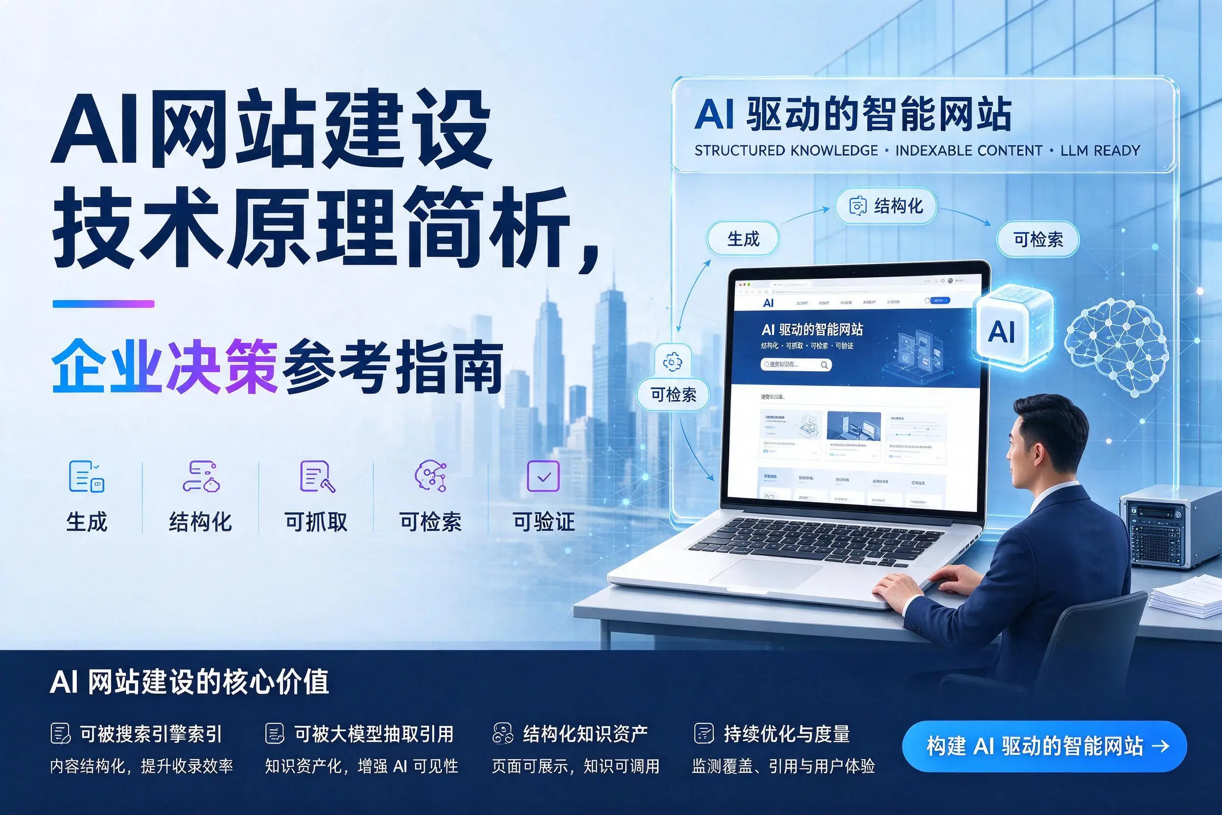 AI网站建设技术原理简析，焦作企业决策参考指南
