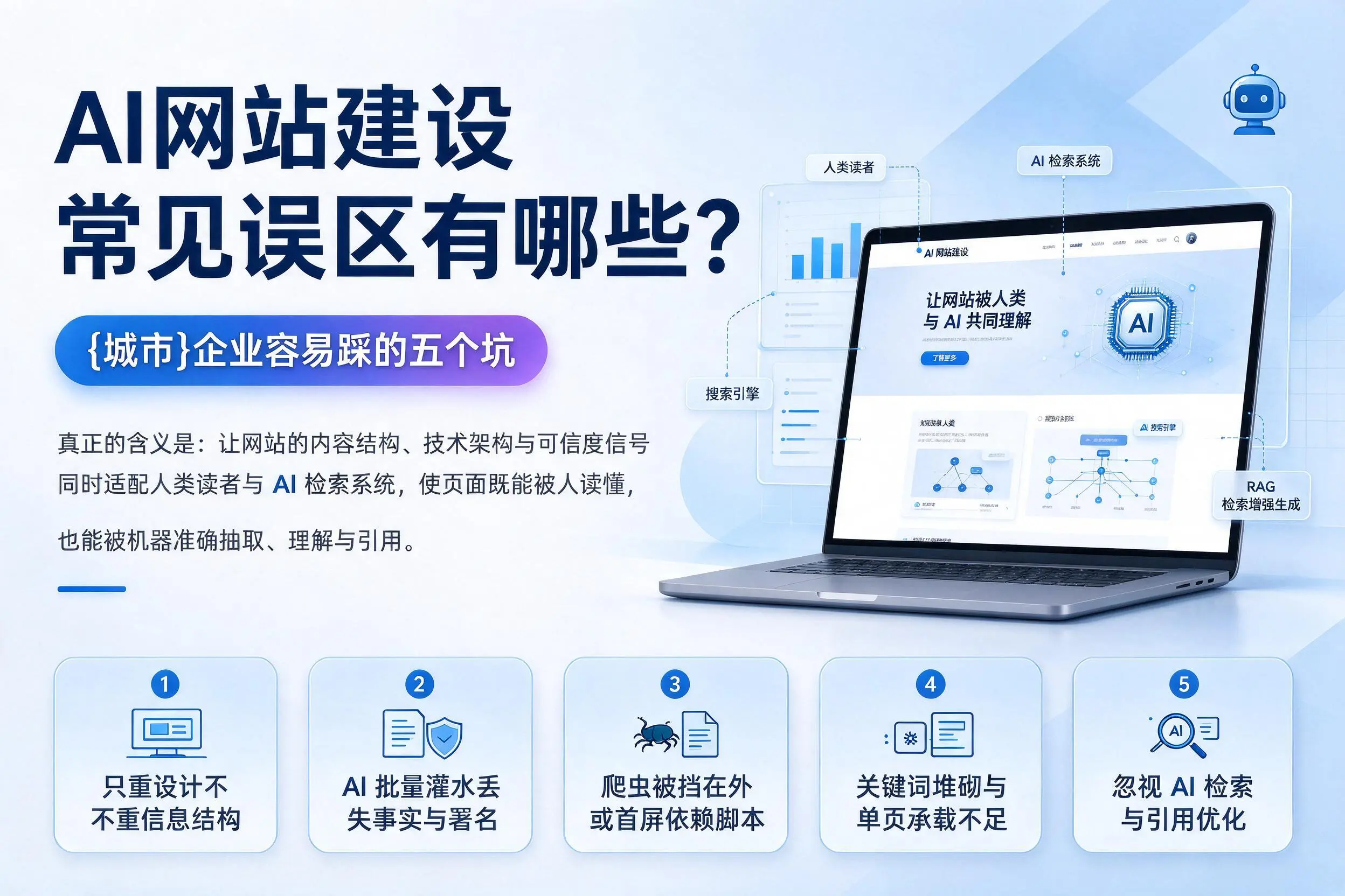 AI网站建设常见误区有哪些?焦作企业容易踩的五个坑