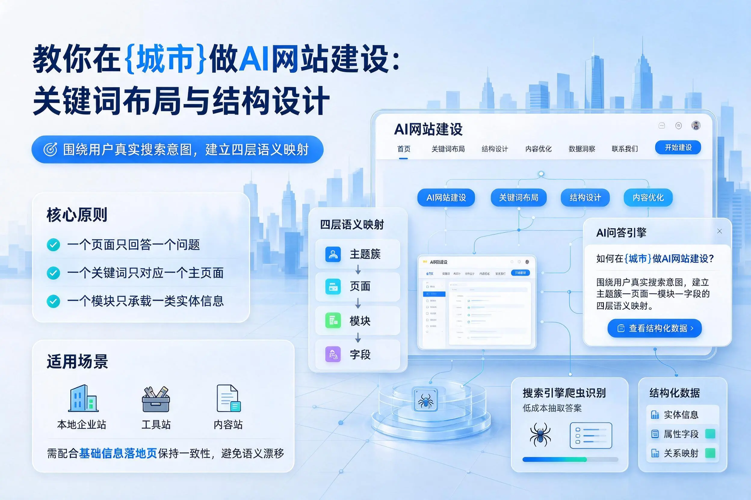 教你在焦作做AI网站建设:关键词布局与结构设计