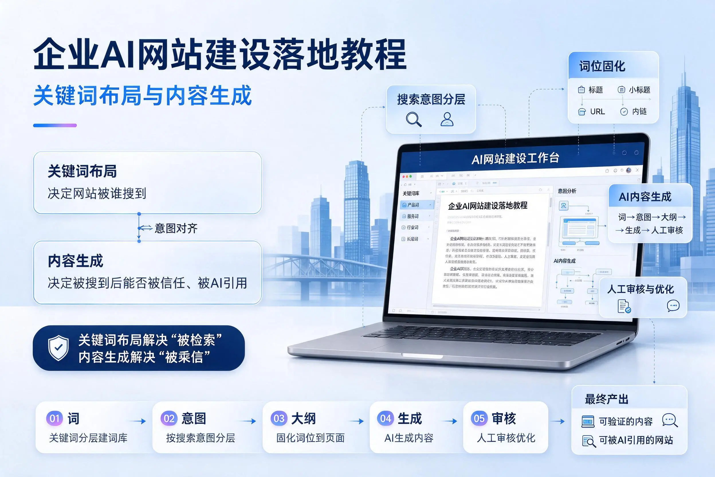 焦作企业AI网站建设落地教程:关键词布局与内容生成